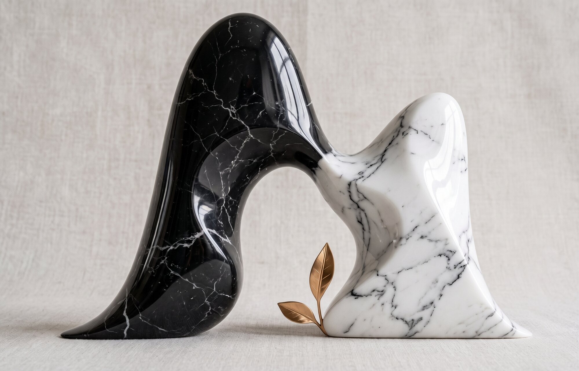 Two MOOD forms side by side, one in black marble and one in white.