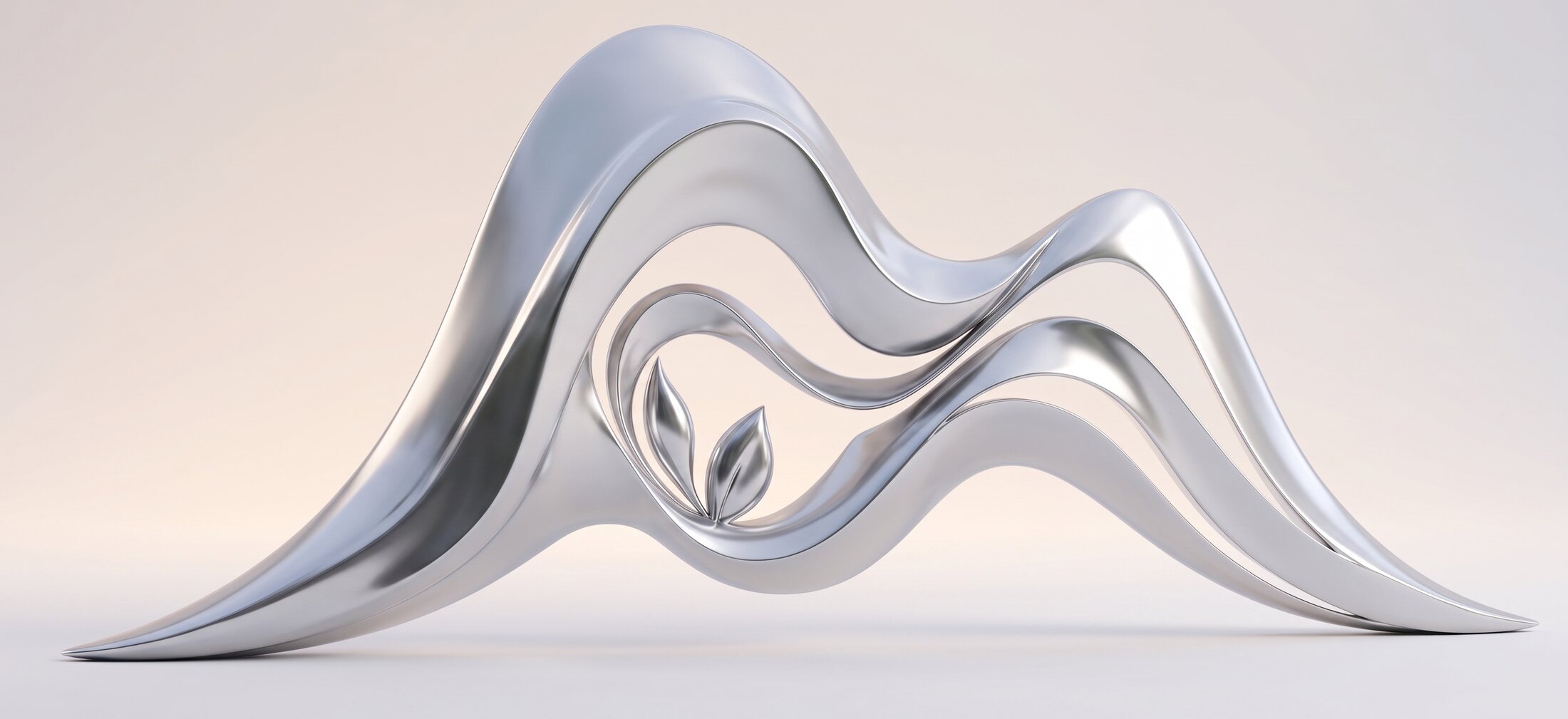 Close detail of light bending across a polished steel curve.